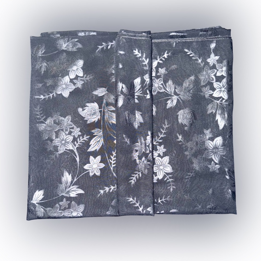 Aisha Burka Floral Gray Scarf